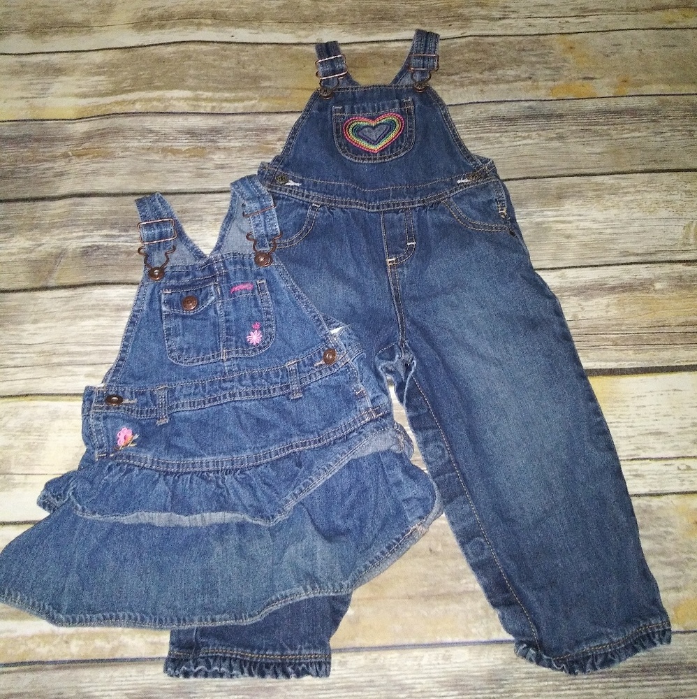 Lot of Oshkosh B'Gosh 24 months-Overalls and dress